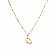HOTCROWN - Personalized Hebrew Initial Necklace - 14k Yellow, Rose or White Gold - ModernTribe