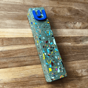 The Materials Design Co. Mezuzahs Earthy Olive Rainbow Terrazzo Mezuzah