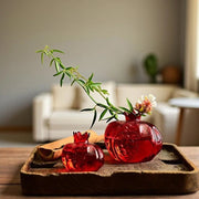 Ivore Group - Hydroponic Glass Pomegranate Vase - Red - ModernTribe