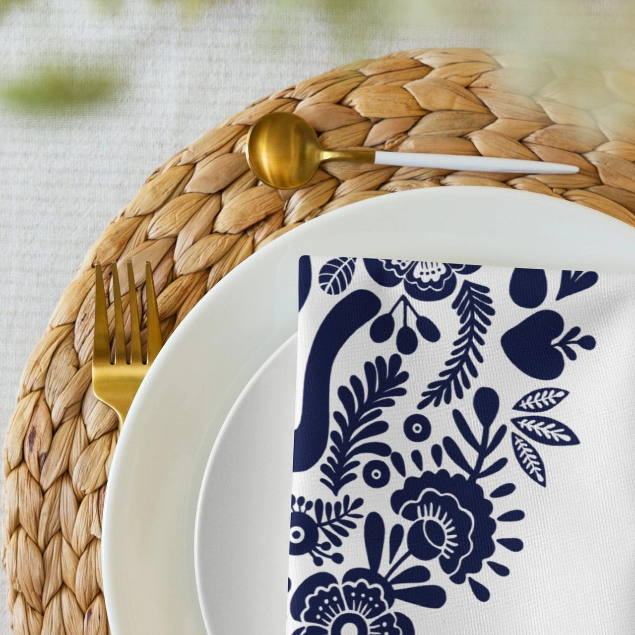 EleyOri - Shabbat Shalom Challah Cover - Navy Blue - ModernTribe