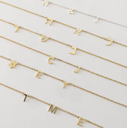 Miriam Merenfeld Jewelry - Taly Hebrew Initial Necklace - (Sterling Silver or Gold - Plated) - ModernTribe
