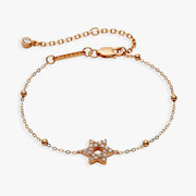 Alex and Ani Bracelets Star of David Delicate Pavé Beaded Chain Bracelet by Alex and Ani - Gold or Silver