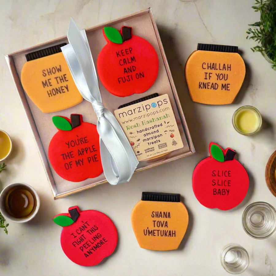 Marzipops - Marzipan Rosh Hashanah Apples & Honey Conversation Tiles - ModernTribe