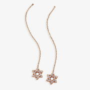 Alex and Ani Earrings Star of David Delicate Pavé Crystal Threader Earrings by Alex and Ani