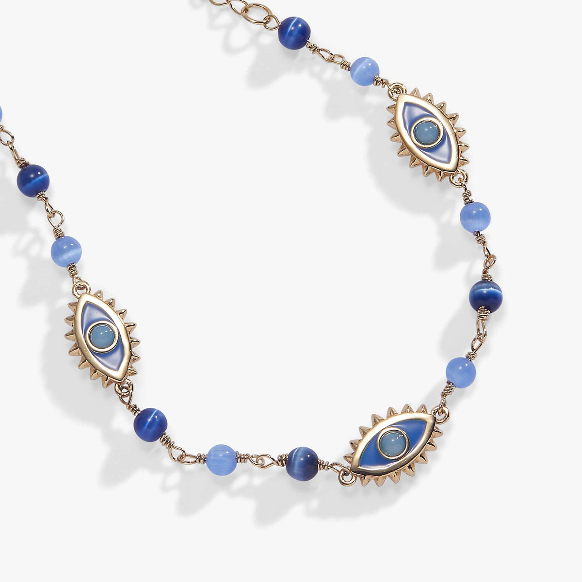 Alex and Ani Bracelets Blue Aventurine Evil Eye Linear Bracelet by Alex and Ani