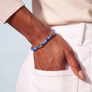 Alex and Ani Bracelets Blue Aventurine Repeat Evil Eye Charm Beaded Bangle by Alex and Ani