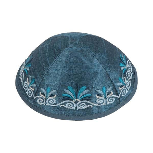 Yair Emanuel - Embroidered Blue Striped Tallit by Yair Emanuel - ModernTribe