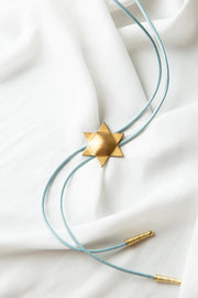 Ariel Tidhar Necklaces Jewish Star of David Bolo Tie - (Choice of Color)