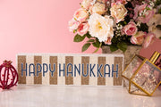 Adara Rituals Decorations Nava Happy Hanukkah Beaded Sign
