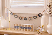 Adara Rituals Decorations Nava Happy Hanukkah Beaded Sign