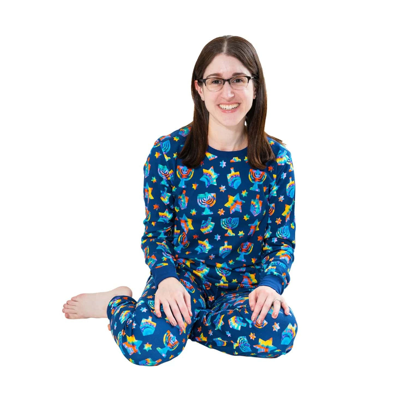 Midrash Manicures Pajamas Tie Dye Hanukkah Pajamas - (Sizes Small - XXL)