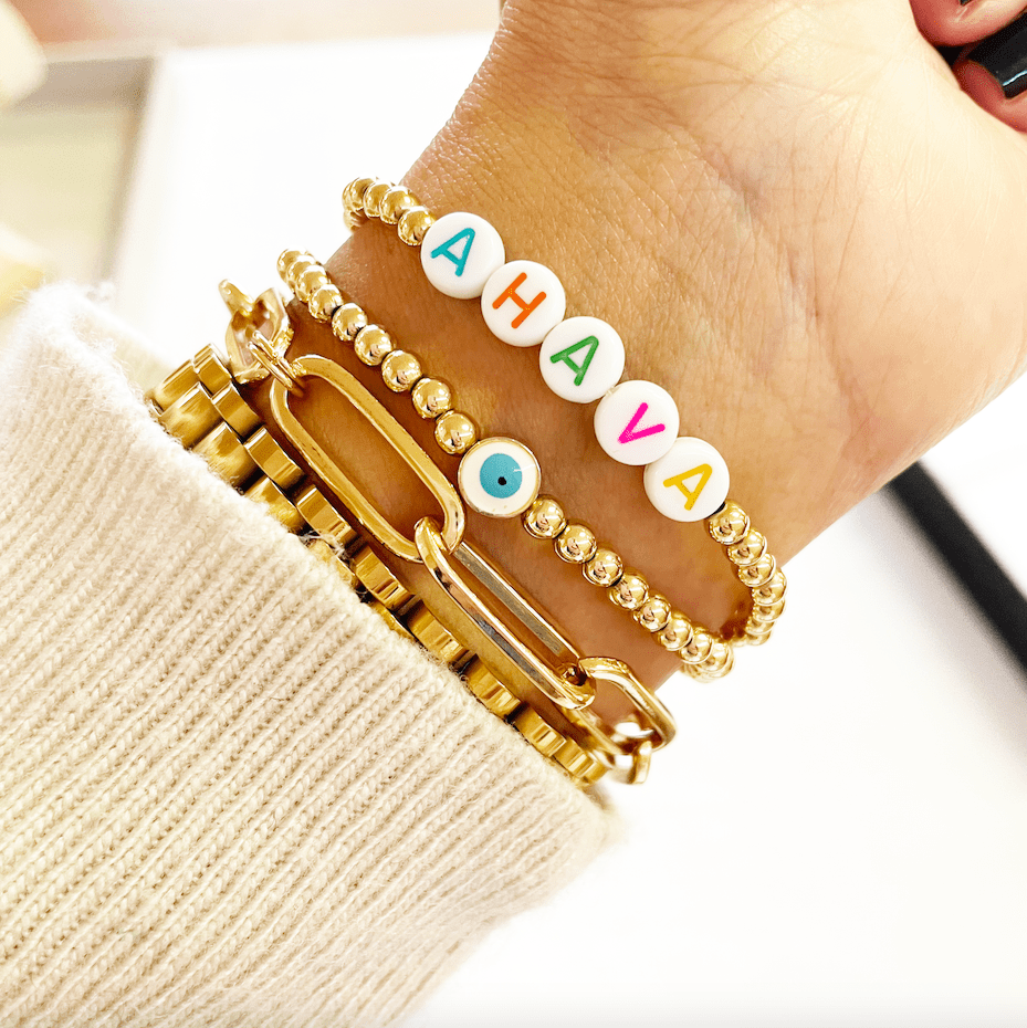 Modern Bayit - Ahava Beaded Bracelet - (Choice of Colors) - ModernTribe