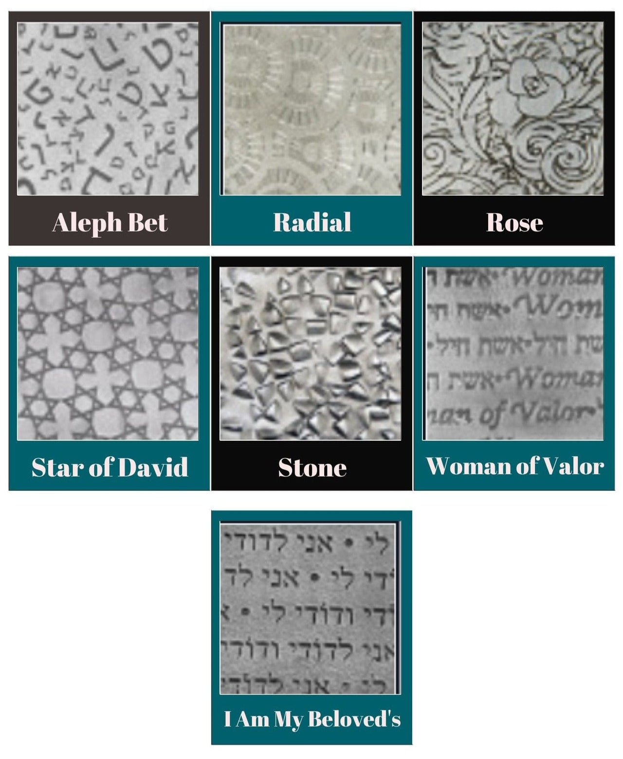 Joy Stember - Commemorative Shabbat Candle Holders with Brass Tray by Joy Stember - (Choice of Pattern) - ModernTribe