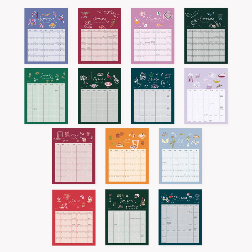 Modern Mitzvah - Modern Mitzvah Jewish Wall Calendar - 5787 (2026 - 2027) - ModernTribe