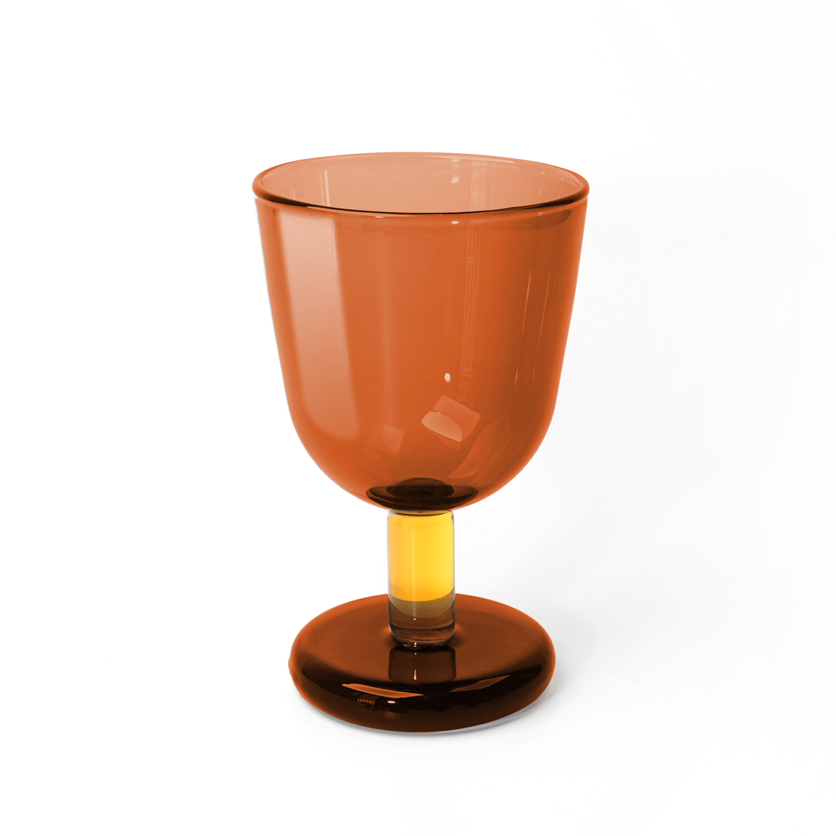 Tchotchke Judaica - Glass Buttercup Kiddush Cup - Amber/Yellow - ModernTribe