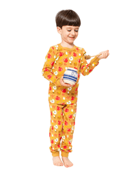 Midrash Manicures Pajamas Kids Rosh Hashanah Apples & Honey Pajamas - (Unisex Sizes 2T - 12)