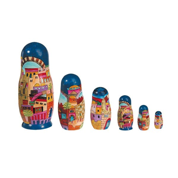 Yair Emanuel - Jerusalem Babushka Nesting Dolls by Yair Emanuel - ModernTribe