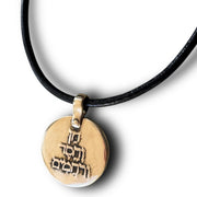 Marla Studio - Beauty, Kindness, Compassion Leather Cord Necklace by Marla Studio - Bronze - ModernTribe