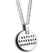 Marla Studio - Beauty, Kindness, Compassion Necklace by Marla Studio - Sterling Silver - ModernTribe