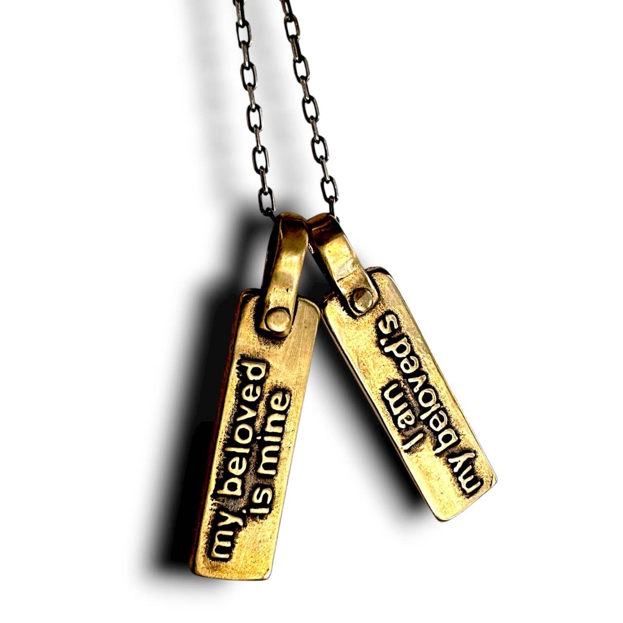 Marla Studio - I Am My Beloved Necklace For Two By Marla Studio - Bronze - ModernTribe