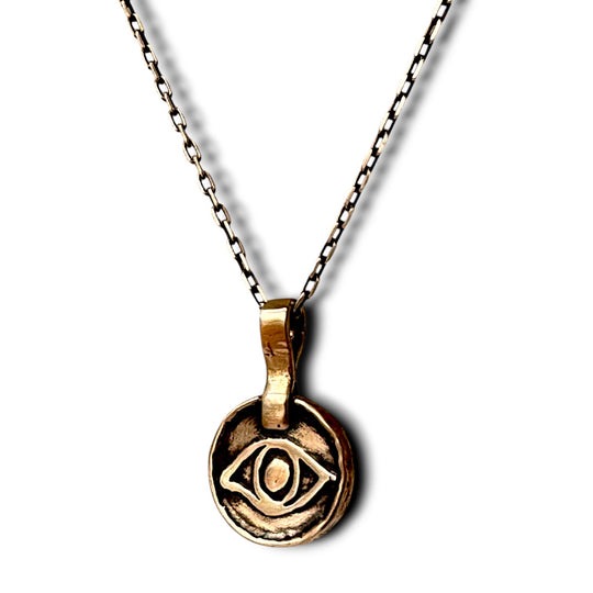 Blink of an Eye Necklace by Marla Studio - Bronze