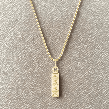 Xanax Bar Pendant by Mad Fine - 14k Solid Gold