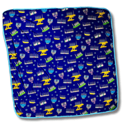 Amy Kritzer Becker - Hanukkah Many Menorahs Bamboo Blanket - ModernTribe