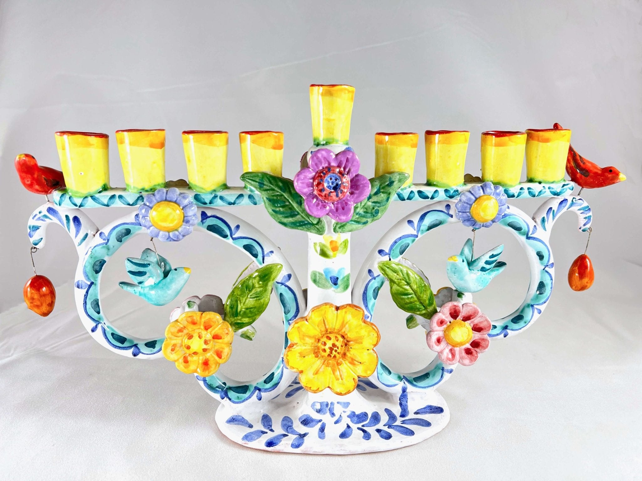 Small Tree of Life Menorah by Liz Lauter