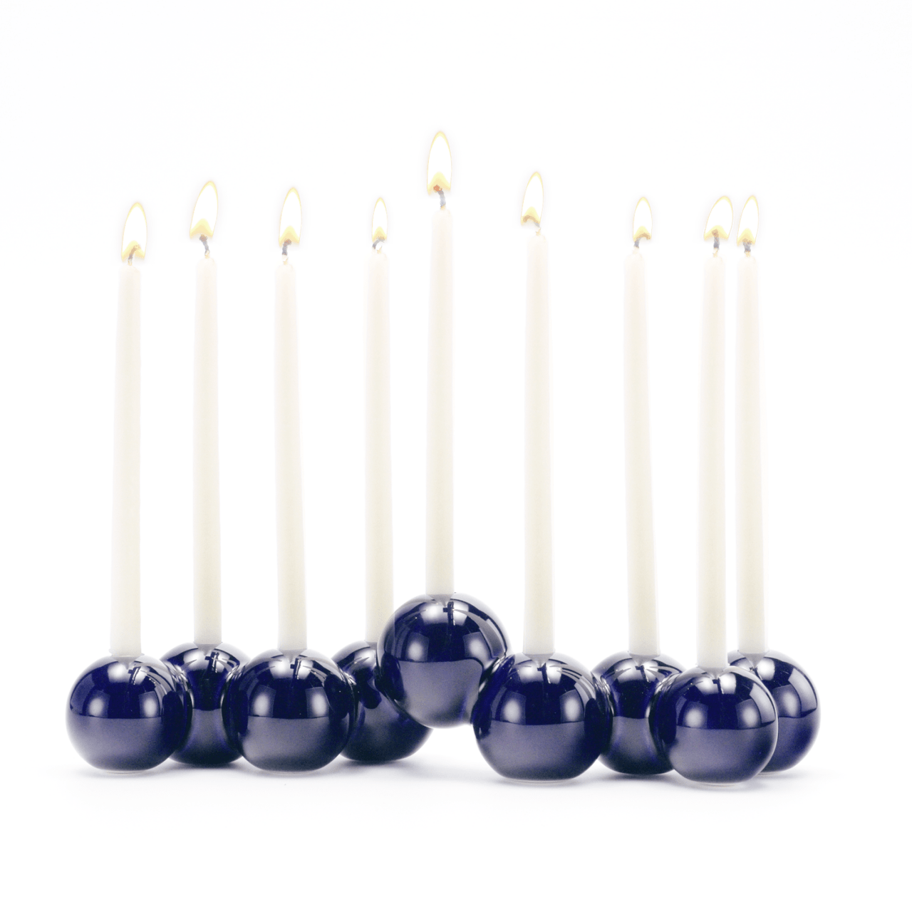 Tchotchke Judaica - Indigo Ceramic Bubble Menorah - ModernTribe