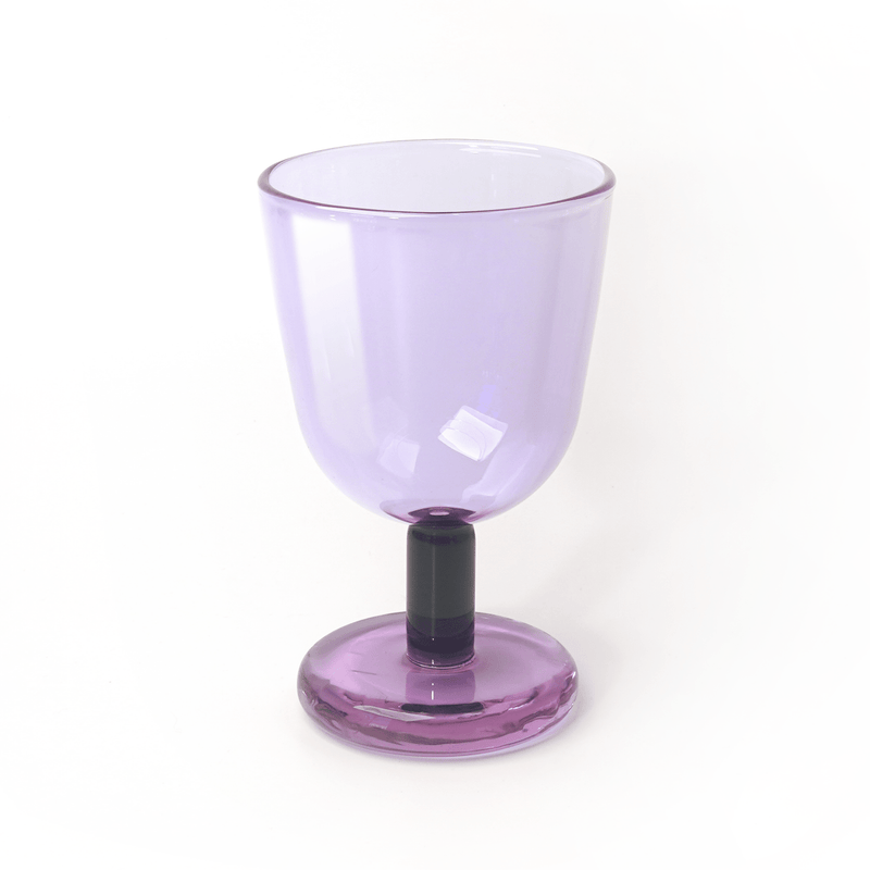 Tchotchke Judaica - Glass Buttercup Kiddush Cup - Smoke/Blush - ModernTribe