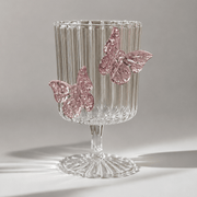 The Nosh Table Kiddush Cups Butterfly Glass Kiddush Cup