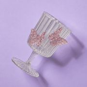 The Nosh Table Kiddush Cups Butterfly Glass Kiddush Cup