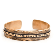 Marla Studio Bracelets Bronze All The World is a Narrow Bridge Cuff Bracelet by Marla Studio - Silver or Bronze