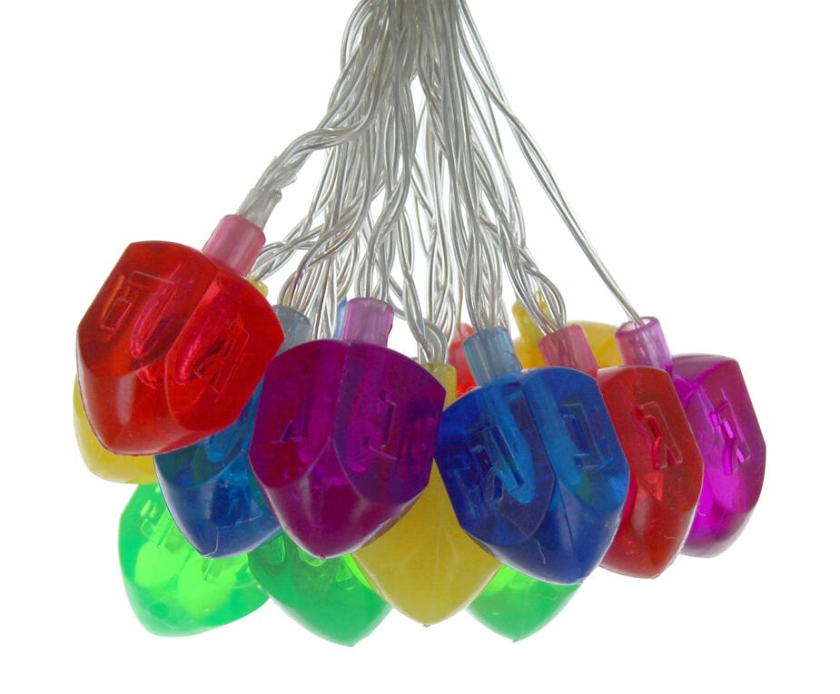 Cazenove - Hanukkah Dreidel Colorful String Lights - ModernTribe