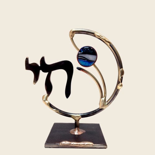 Gary Rosenthal - All Metal Lasercut Chai Sculpture by Gary Rosenthal - ModernTribe