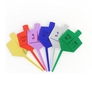 Cazenove Party Accessory Lucite Dreidel Cake Toppers - Set of 6
