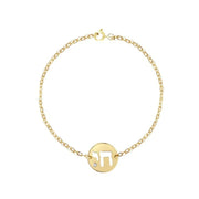 Miriam Merenfeld Jewelry Bracelets Gold-Plated / 6" Chai Diamond Bracelet by Miriam Merenfeld - (Sterling Silver or Gold-Plated)