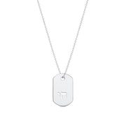 Miriam Merenfeld Jewelry Necklaces Sterling Silver Chai ID Tag Necklace - (Sterling Silver, Gold-Plated or Two-Tone)