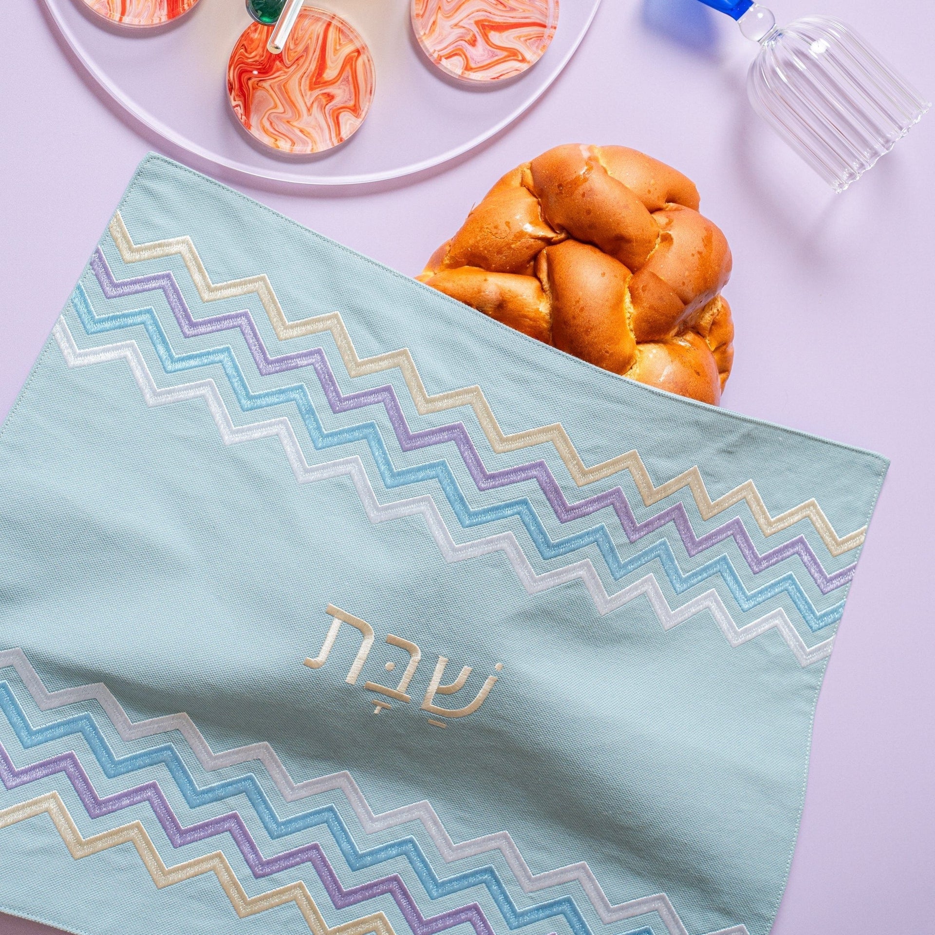 The Nosh Table Challah Covers Cha Cha Shabbat Challah Cover