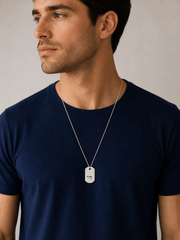 Miriam Merenfeld Jewelry Necklaces Chai ID Tag Necklace - (Sterling Silver, Gold-Plated or Two-Tone)
