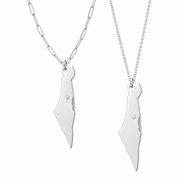 Miriam Merenfeld Jewelry - Eretz Israel Diamond Necklace - (Sterling Silver or Gold-Plated) - ModernTribe