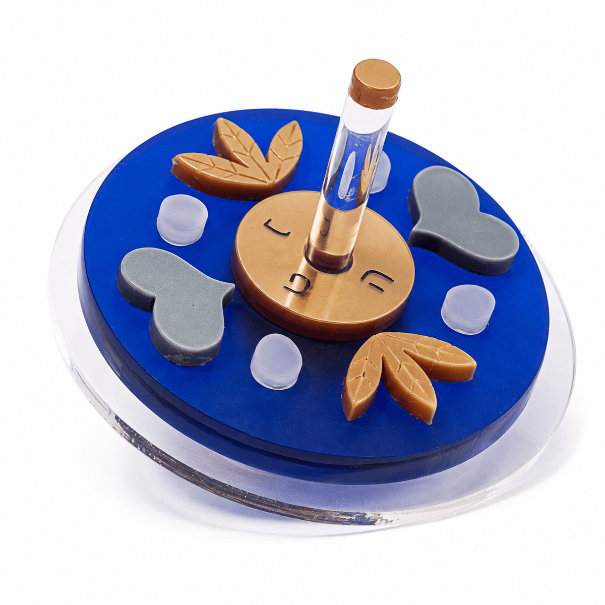 Blue Acrylic Dreidel by Israel Museum