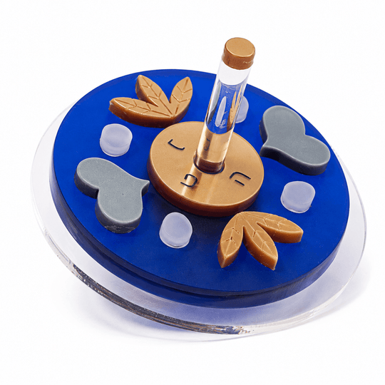 Blue Acrylic Dreidel by Israel Museum