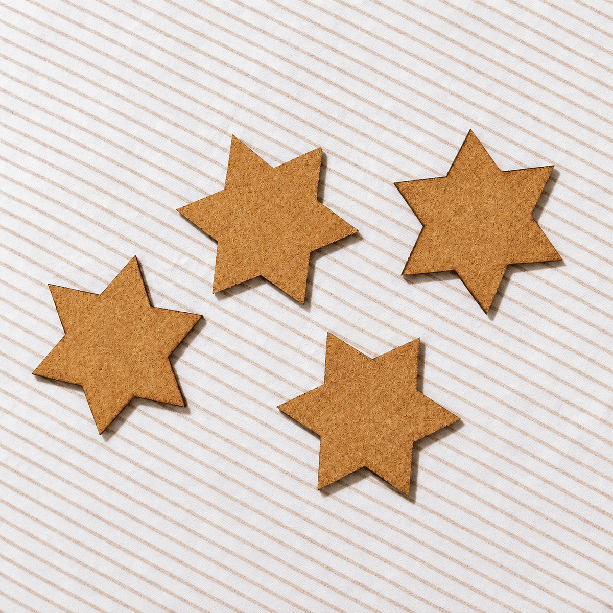 Ariel Tidhar - Star of David Cork Coasters - Set of 4 - ModernTribe