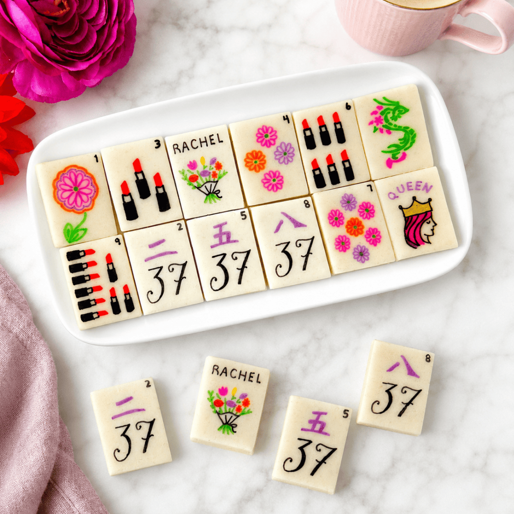Marzipops - Personalized Birthday Mahjong Marzipan Tiles - Choice of Queen or Spring Collection - ModernTribe