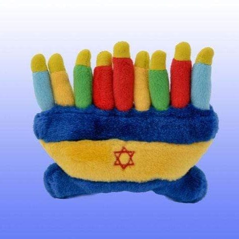 Copa Judaica Pet Toys Rainbow Menorah Dog Play Toy