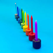 Days United Menorahs Rainbow Color Cups Menorah