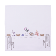 Kippot World - Stitched Shabbat Icons Challah Cover - ModernTribe