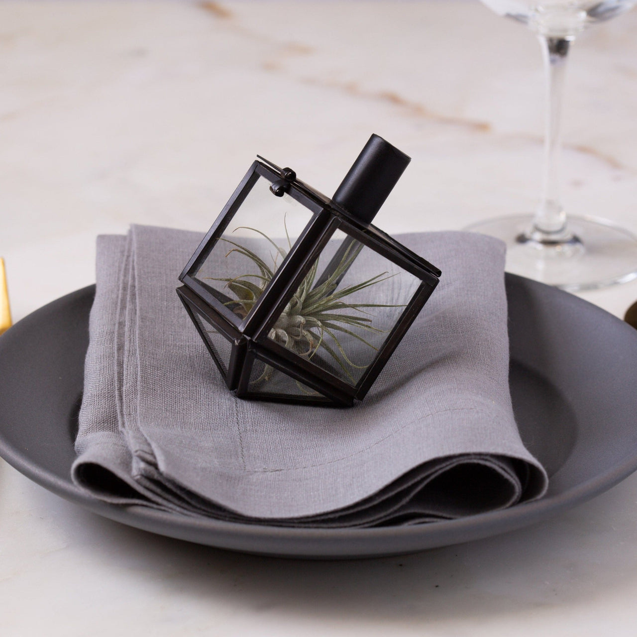 Adara Rituals - Talia Mini Dreidel Terrarium - Black - ModernTribe