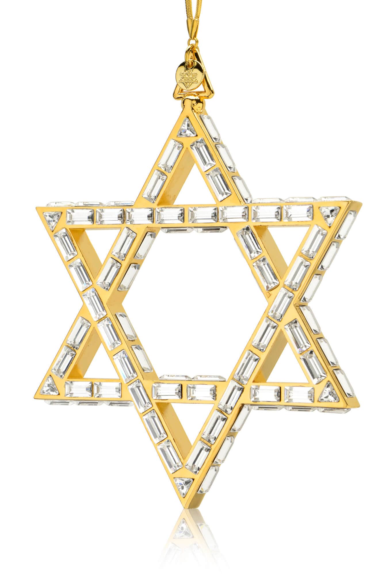 Crystamas Ornaments Star of David Maxumus Luxe 24k Gold-Plated and Crystal Ornament by Crystamas
